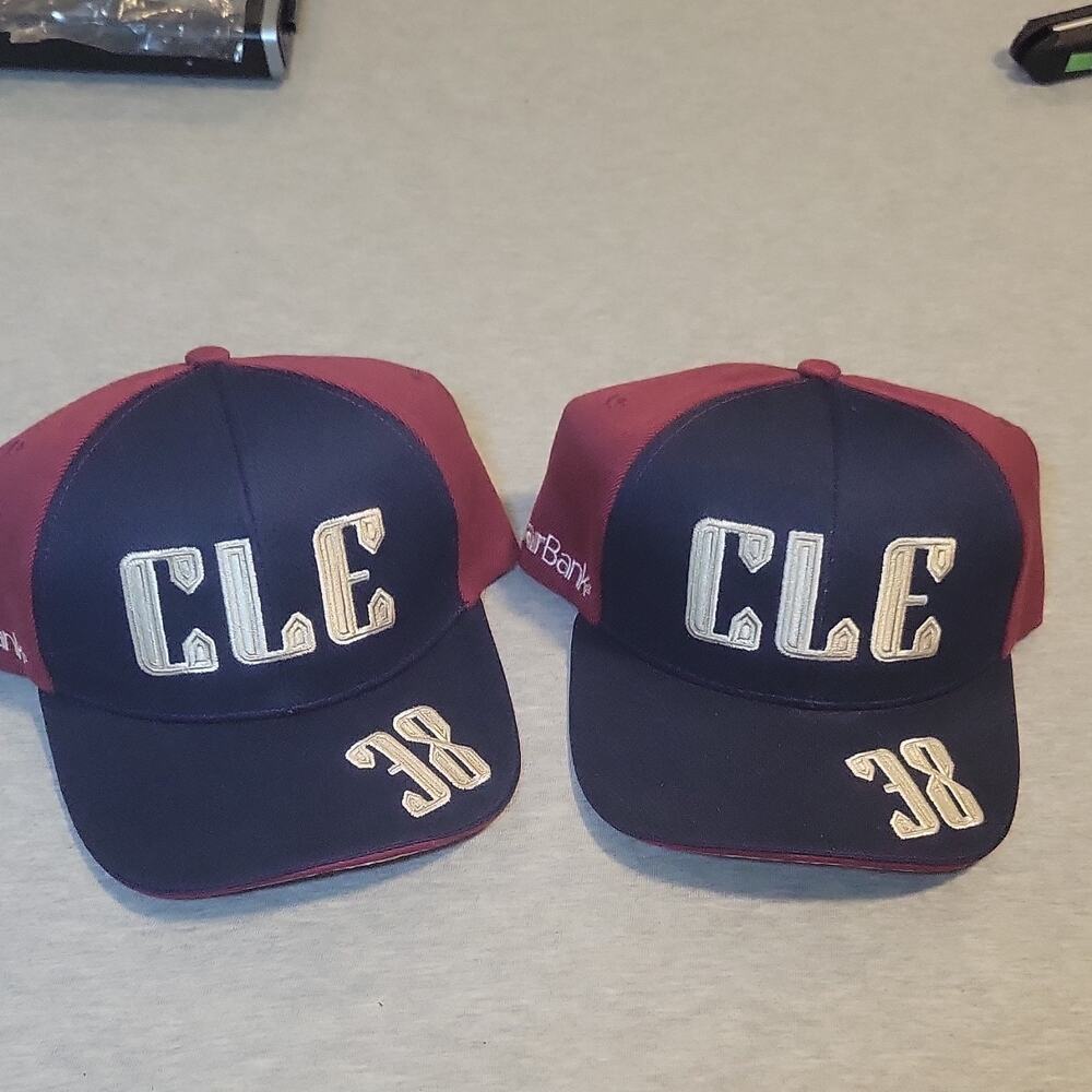 2 - Melonwear Cleveland CLE 38 Baseball Snapback Cap Burgundy/Navy